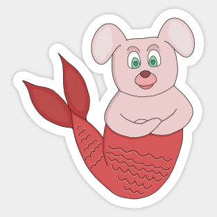 Merdog Merdawg Merman Fish Dog Sticker